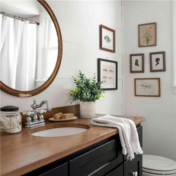 2 Pack Small Fake Plants Eucalyptus Potted Artificial Plants for Shelf Desk - Picture 4 of 7